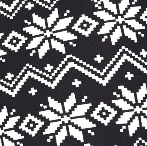 LEGGINGS DEPOT KID'S Winter Snowflake Fair Isle Knit Print Leggings SIZE SMALL - Picture 2 of 2
